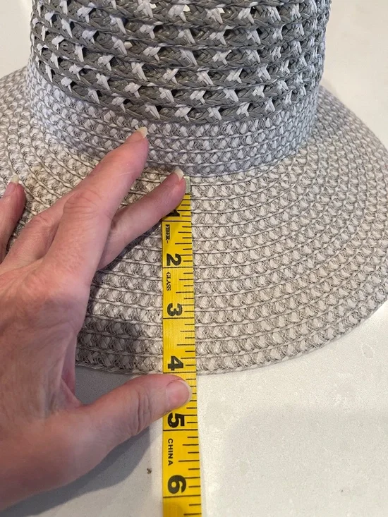 Eric Javits Squishee Adjustable Back "Army Girl" Hat / Cap in Gray White - Picture 11 of 14